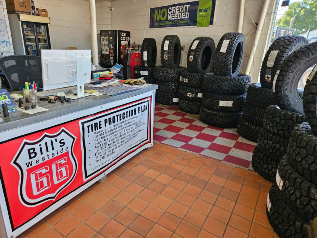 tire shop with new tires and tire protection plan